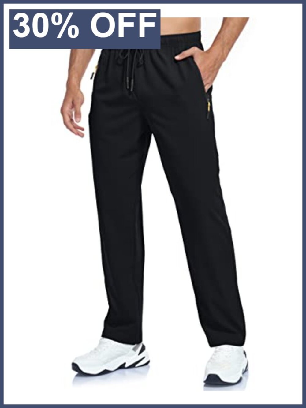 Men's Lightweight Quick Dry 4-Way Stretch Hiking Jogger Pants Water Resistant